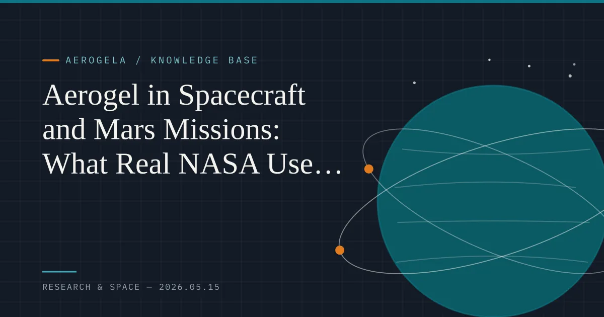 Aerogel in Spacecraft and Mars Missions: What Real NASA Use Cases Teach Engineers and Buyers — technical guide cover