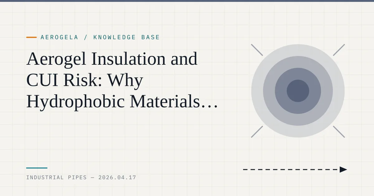 Aerogel Insulation and CUI Risk: Why Hydrophobic Materials Matter in Industrial Systems — technical guide cover