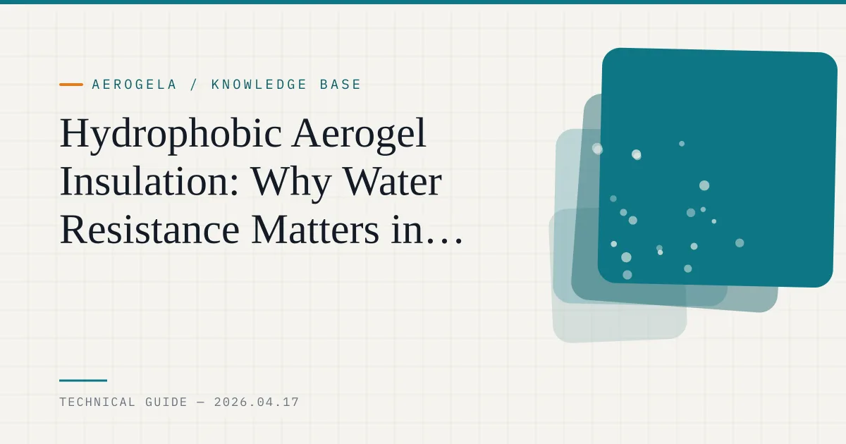 Hydrophobic Aerogel Insulation: Why Water Resistance Matters in Real-World Industrial Use — technical guide cover