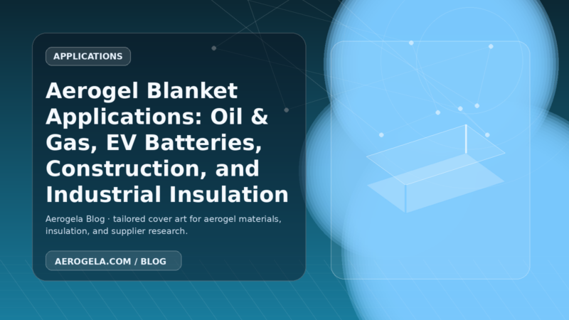 Aerogela blog cover image for: Aerogel Blanket Applications: Oil & Gas, EV Batteries, Construction, and Industrial Insulation