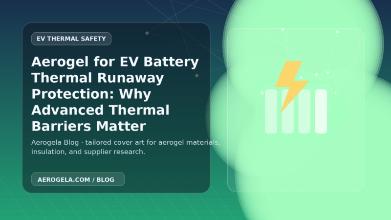 Aerogela blog cover image for: Aerogel for EV Battery Thermal Runaway Protection: Why Advanced Thermal Barriers Matter
