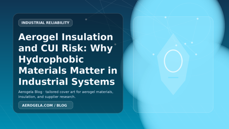 Aerogela blog cover image for: Aerogel Insulation and CUI Risk: Why Hydrophobic Materials Matter in Industrial Systems
