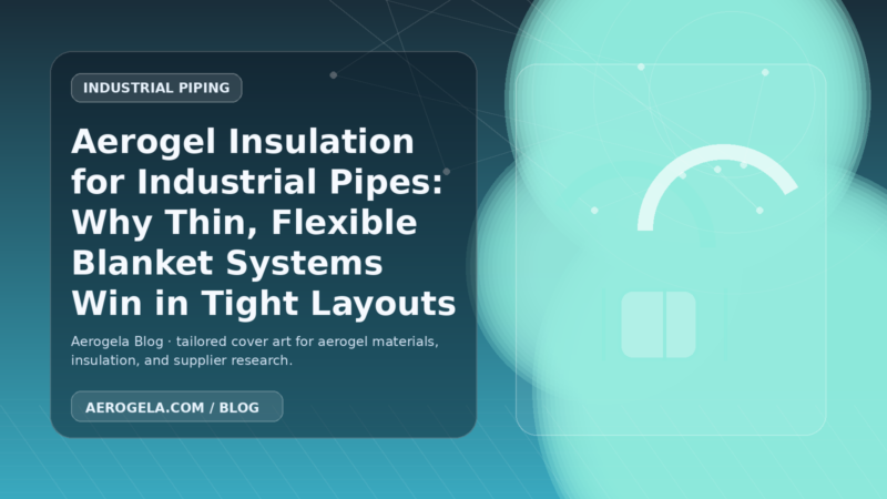 Aerogela blog cover image for: Aerogel Insulation for Industrial Pipes: Why Thin, Flexible Blanket Systems Win in Tight Layouts
