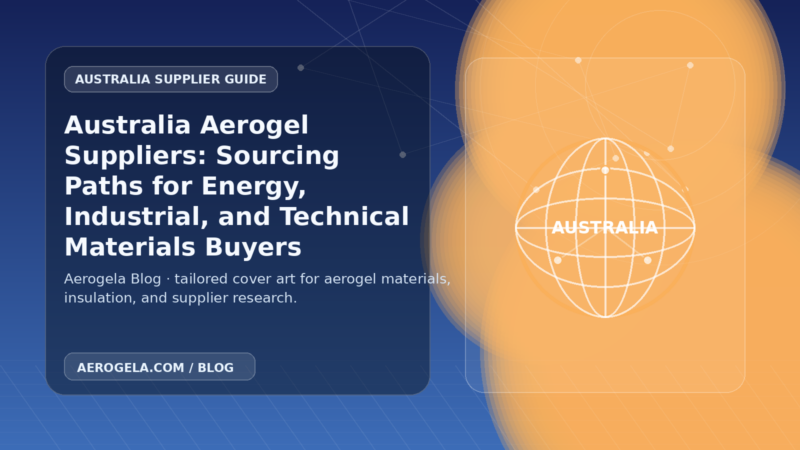 Aerogela blog cover image for: Australia Aerogel Suppliers: Sourcing Paths for Energy, Industrial, and Technical Materials Buyers
