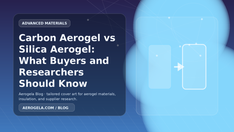 Aerogela blog cover image for: Carbon Aerogel vs Silica Aerogel: What Buyers and Researchers Should Know