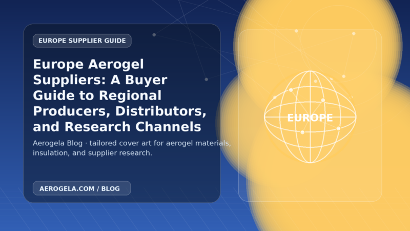Aerogela blog cover image for: Europe Aerogel Suppliers: A Buyer Guide to Regional Producers, Distributors, and Research Channels