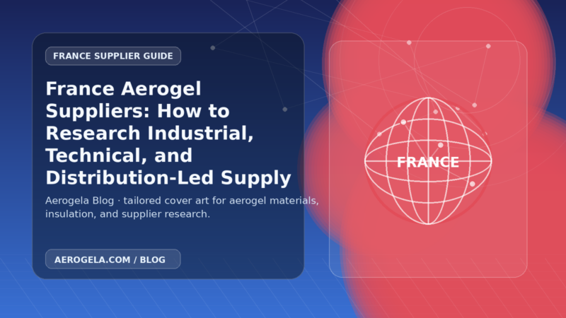 Aerogela blog cover image for: France Aerogel Suppliers: How to Research Industrial, Technical, and Distribution-Led Supply