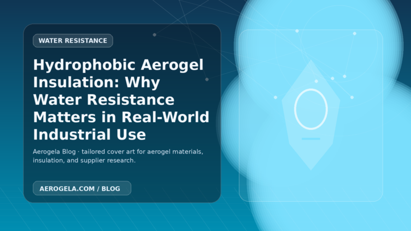 Aerogela blog cover image for: Hydrophobic Aerogel Insulation: Why Water Resistance Matters in Real-World Industrial Use
