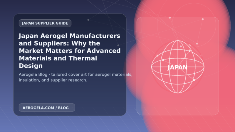 Aerogela blog cover image for: Japan Aerogel Manufacturers and Suppliers: Why the Market Matters for Advanced Materials and Thermal Design