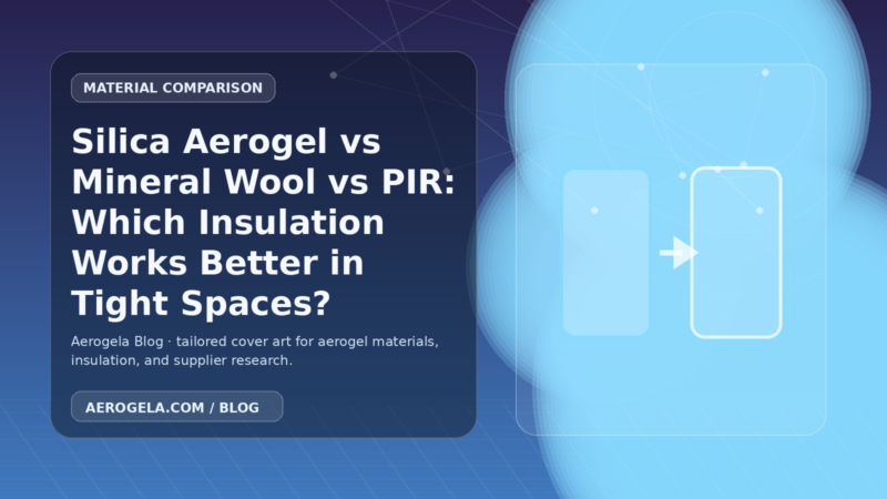 Aerogela blog cover image for: Silica Aerogel vs Mineral Wool vs PIR: Which Insulation Works Better in Tight Spaces?