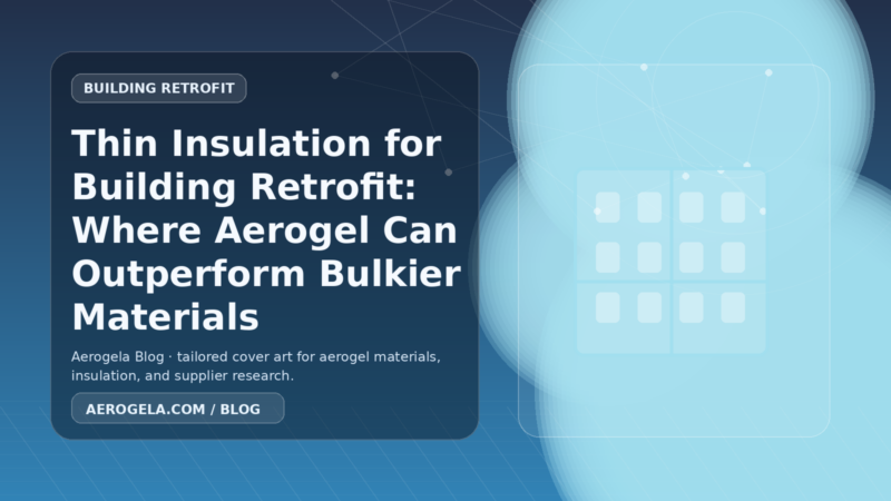 Aerogela blog cover image for: Thin Insulation for Building Retrofit: Where Aerogel Can Outperform Bulkier Materials
