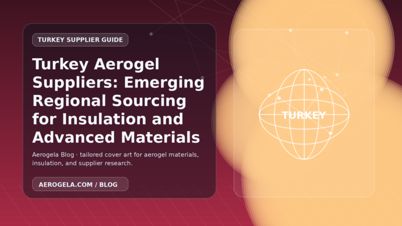 Aerogela blog cover image for: Turkey Aerogel Suppliers: Emerging Regional Sourcing for Insulation and Advanced Materials