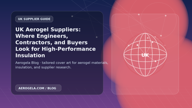 Aerogela blog cover image for: UK Aerogel Suppliers: Where Engineers, Contractors, and Buyers Look for High-Performance Insulation