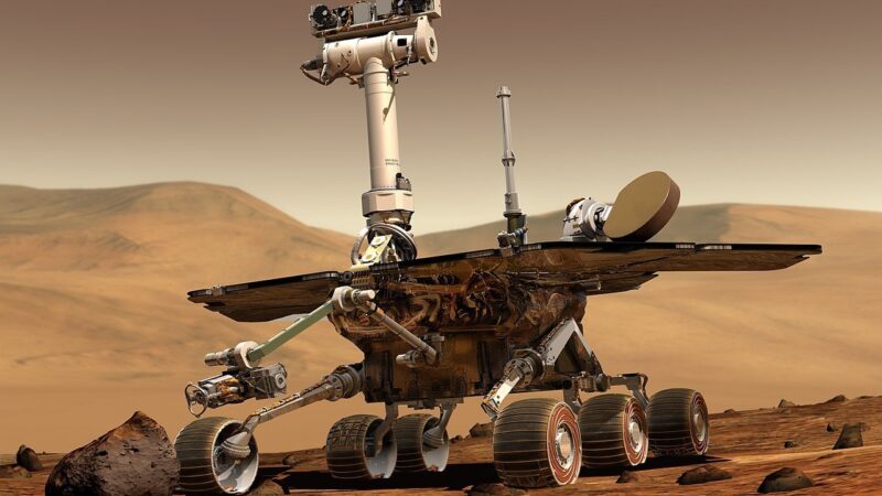 NASA Mars Exploration Rover image used for Aerogela article on aerogel in spacecraft and Mars missions